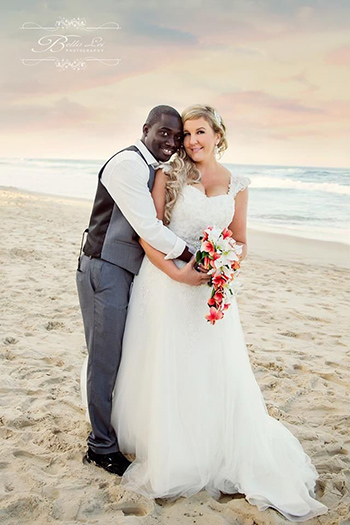 Carla and Joel Francis married at Surfers Paradise Beach Gold Coast by Marry Me Marilyn